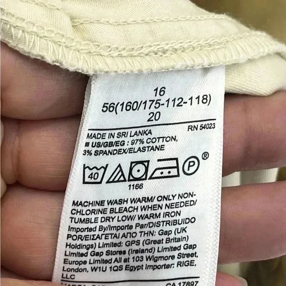 Gap high rise pleated wide leg khaki pants trouser pockets front and back 🩷 - Picture 11 of 12